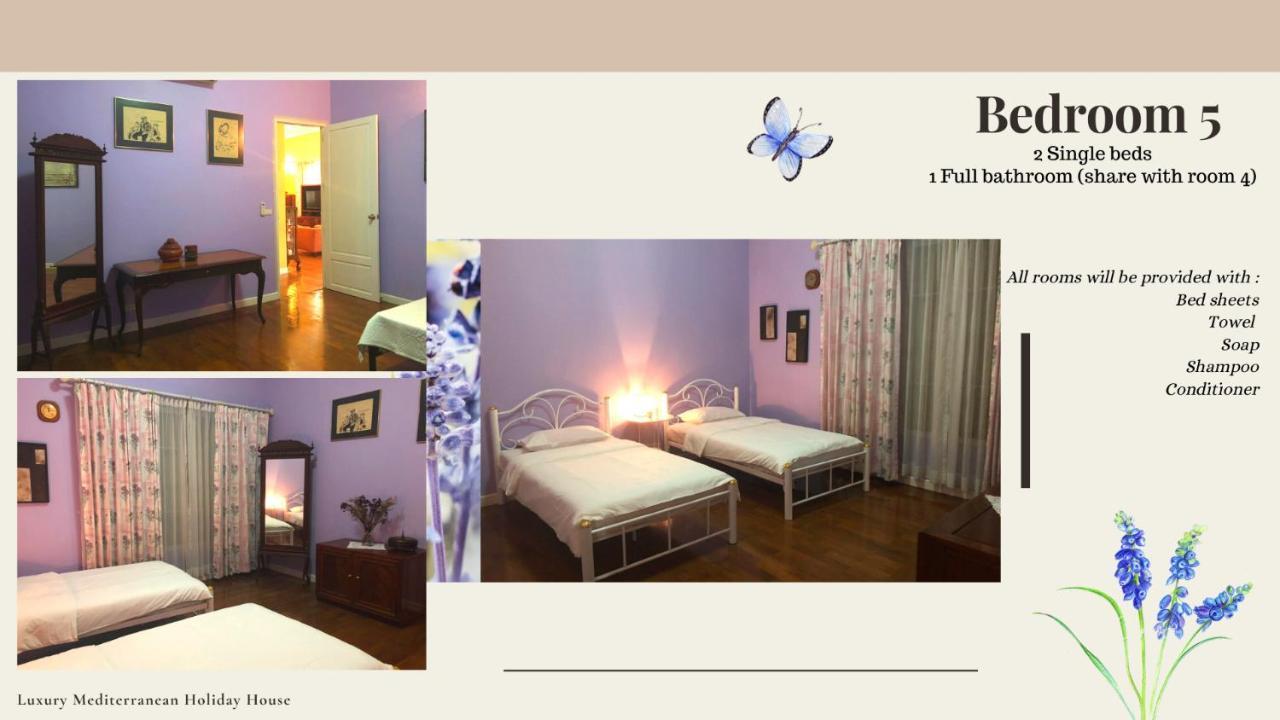 300M From Beach - Luxury Mediterranean Holiday House - Pets Welcome Bang Sare Exterior photo