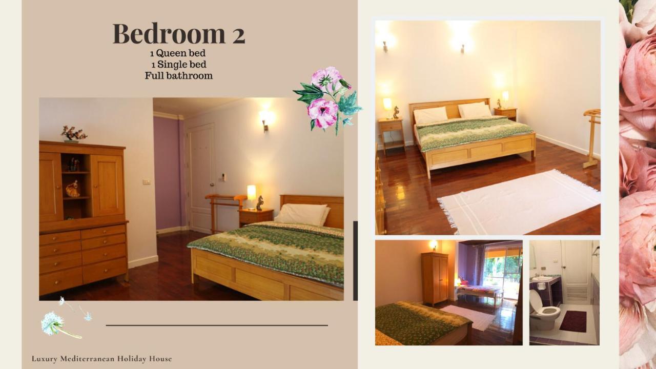 300M From Beach - Luxury Mediterranean Holiday House - Pets Welcome Bang Sare Exterior photo